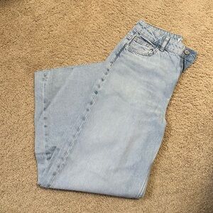 Zara Blue Straight Leg Jeans Classic Denim